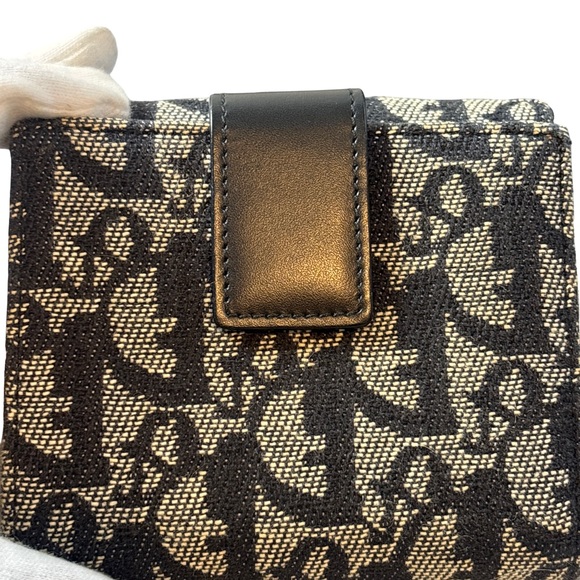 Dior Monogram Black and Tan Wallet - Picture 2 of 7
